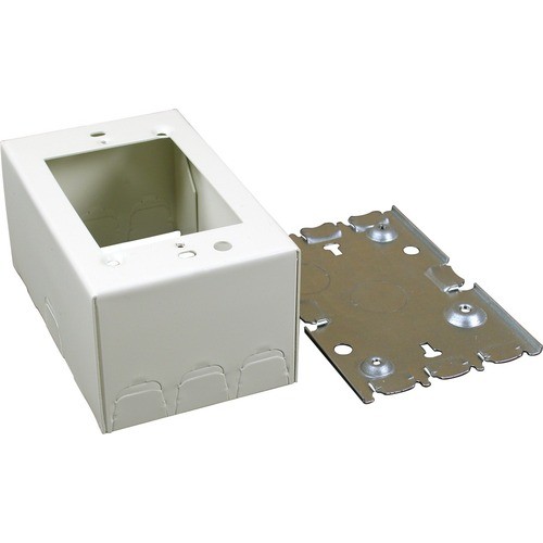 Middle Atlantic 5744WH Faceplates & Mounting Boxes Wiremold Switch And Receptacle Box Fitting Series - One-gang Extra Deep - White - 1 X Total Number O 786776562910