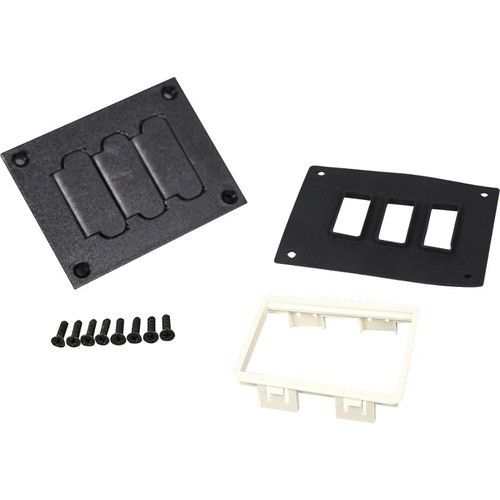 Middle Atlantic 829PFL-BLK Faceplates & Mounting Boxes Wiremold Communications Cover Plate - 1-gang - Black (829pfl-blk) 829pflblk 786564549291
