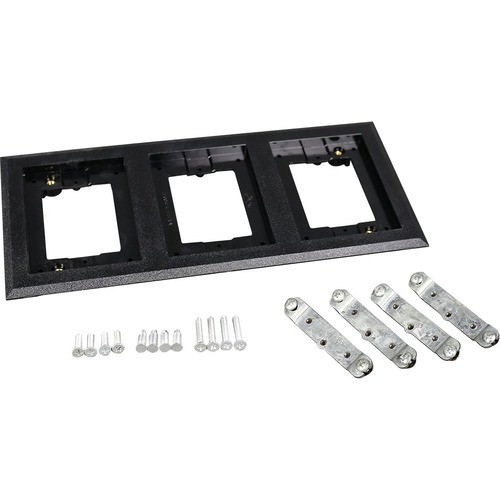 Middle Atlantic 837PCC-BLK Faceplates & Mounting Boxes Wiremold Omnibox 837pcc-blk Faceplate - 3-gang - Black - Brass 837pccblk 786564542339