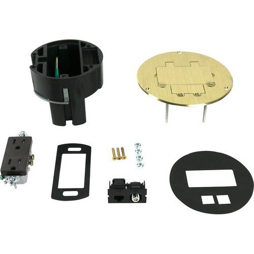 Middle Atlantic 863DRGFICOM Miscellaneous Kits Wiremold 863drgficom Series Dual Service Floor Box Kit 786564054788