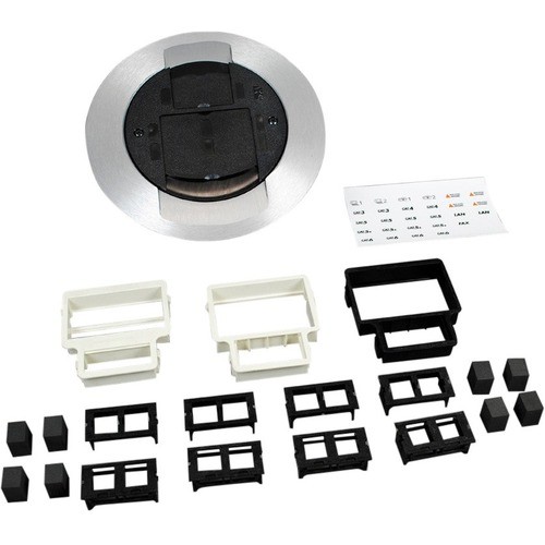 Middle Atlantic 881AMD8CTCBK Cable Management Wiremold Ratchet-pro 881 Series Single Service Floor Box Cover Kit - Floor Box - Black (881amd8ctcbk 786564074847