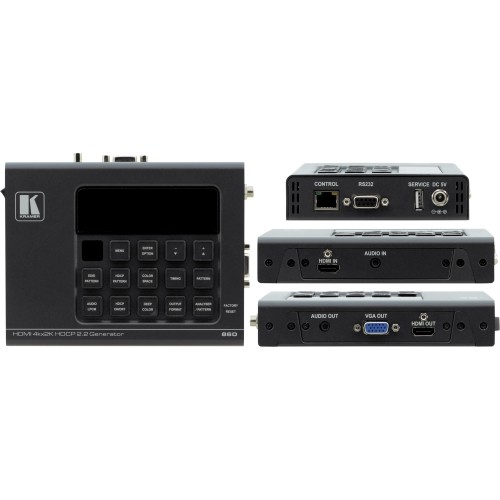 Kramer Electronics 860 Test Equipment Kramer 4k60 4:4:4 Hdcp 2.2 Hdmi 2.0 18g Signal Generator And Analyzer - Video Signal Testing - Hdmi -  7291063082284