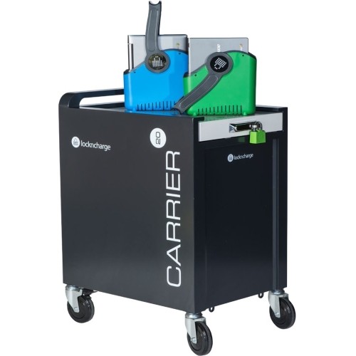 Lockncharge 10129 Carts & Dollies Lockncharge Carrier 20 Cart - 1 Shelf - 27.80" Length X 19.20" Width X 36.70" Height - For 20 Device 9347210004482