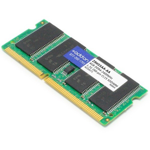 Addon Z9H55AA-AA Memory/RAM Addon Aa2400d4sr8s/4g X1 Hp Z9h55aa Compatible 4gb Ddr4-2400mhz Unbuffered Single Rank X8 1.2v 260-p Z9h55aaaa 821455675090