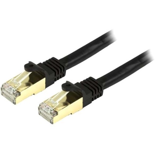 Startech C6ASPAT20BK Cables Cat6a Ethernet Patch Cable - Shielded (stp) - 20 Ft., Black 065030871747