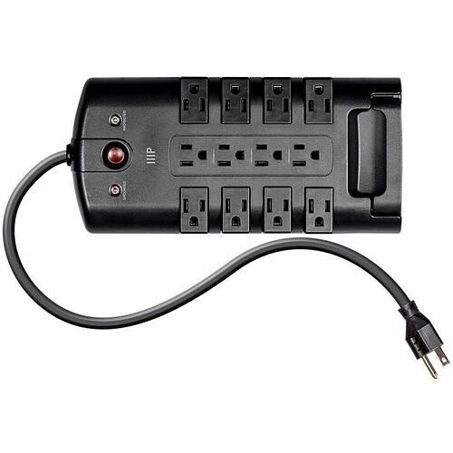 Monoprice 15874 Surge Protectors Monoprice Obsidian 15874 12-outlets Surge Suppressor/protector - Workstation, Printer, Modem, Home T 818242177219