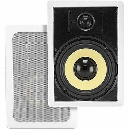 Monoprice 4100 Speakers Monoprice Caliber 4100 2-way In-wall Speaker - 60 W Rms - 120 W (pmpo) - 6.50" Woven Aramid Fiber Co 632963712289