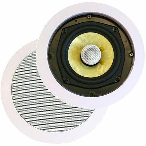 Monoprice 4104 Speakers Monoprice Caliber 4104 2-way In-ceiling Speaker - 80 W Rms - 160 W (pmpo) - 8" Woven Aramid Fiber Co 844660041047