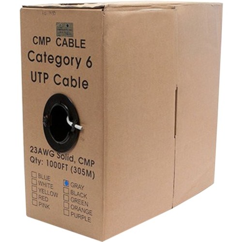 Monoprice 9483 Cables Monoprice Cat. 6 Utp Network Cable - 1000 Ft Category 6 Network Cable For Network Device - First End 844660094838