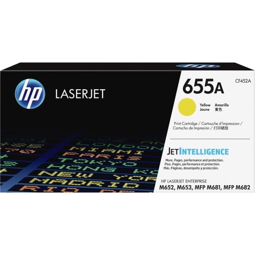 Hp CF452A Toners & Ink Cartridges 655a Yellow Original Laserjet Toner Cartridge (~10,500 Yield) 889894325433