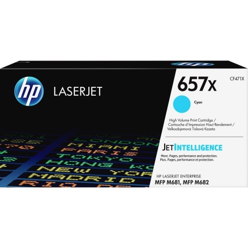 Hp CF471X Toners & Ink Cartridges 657x (cf471x) High Yield Cyan Original Laserjet Toner Cartridge (23,000 Yield) 889894325501