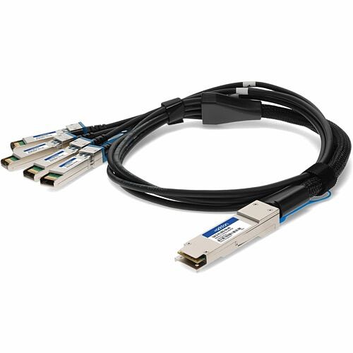 Addon CAB-Q-4S-100G-5M-AO Cables Addon Arista Networks Cab-q-4s-100g-5m Compatible Taa Compliant 100gbase-cu Qsfp28 To 4xsfp28 Direct Cabq4s100g5mao 821455680230