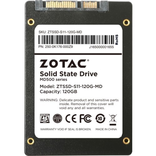 Zotac ZTSSD-S11-120G-MD Hard Drives Zotac Md500 120 Gb Solid State Drive - 2.5" Internal - Sata (sata/600) - 525 Mb/s Maximum Read Trans Ztssds11120gmd 816264017940