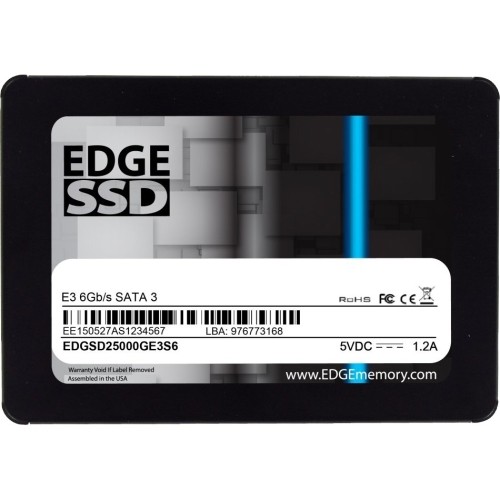 Edge Memory PE253547 Hard Drives E3 Ssd - Sata 6gb/s, 2.5" 652977253554