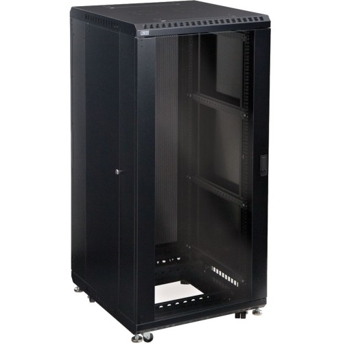 Kendall Howard, Inc 3103-3-024-27 Rack Equipment 27u Linier Server Cabinet - Glass/glass Doors - 24" Depth 3103302427 879447004779
