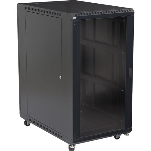Kendall Howard, Inc 3101-3-001-22 Rack Equipment 22u Linier Server Cabinet - Glass/solid Doors - 36" Depth 3101300122 818240962787