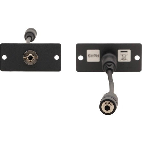 Kramer Electronics WA-1PN(B) Faceplates & Mounting Boxes Kramer Wall Plate Insert - 3.5mm Stereo Audio - Black - 1 X Mini-phone Port(s) (wa-1pn(b)) Wa1pnb 