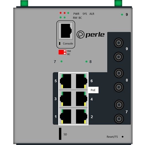 Perle Systems 07017100 Switches & Bridges Industrial Managed Power Over Ethernet Switch 0679202171001