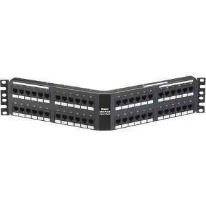 Panduit NKA6XPPG48Y Patch Panels Panduit Flush Mount Category 6a Patch Panel - 48 Port(s) - 48 X Rj-45 - 2u High - Black - Rack-mount 074983070541