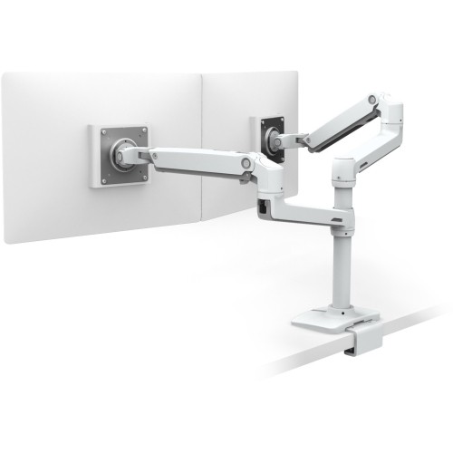 Ergotron 45-502-216 Mounting Kits Ergotron Clamp Mount For Monitor - White - 2 Display(s) Supported - 24" Screen Support - 40 Lb Load  45502216 698833061079