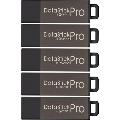 Centon Electronics S1-U2P5-64-5B Flash Drives Centon Datastick Pro Usb 2.0 Flash Drives - 64 Gb - Usb 2.0 - Gray - 5 Year Warranty - 5 Pack (s1-u2 S1u2p5645b 731969608098
