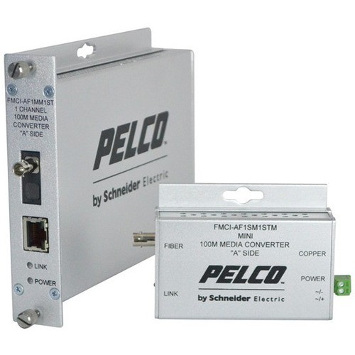 Pelco FMCI-AF1MM1STM Transceivers/Media Converters Pelco Fmci Series Ethernet Optical Fiber Media Converters - 1 X Network (rj-45) - 1 X St Ports - Dup Fmciaf1mm1stm 700880322765