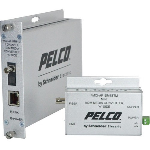 Pelco FMCI-BF1MM1STM Transceivers/Media Converters Pelco Fmci Series Ethernet Optical Fiber Media Converters - 1 X Network (rj-45) - 1 X St Ports - Dup Fmcibf1mm1stm 700880322772