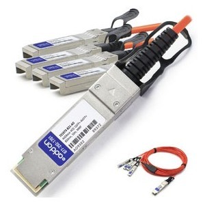 Addon 721073-B21-AO Cables Addon Hp 721073-b21 Compatible Taa Compliant 40gbase-aoc Qsfp+ To 4xsfp+ Direct Attach Cable (850nm, 721073b21ao 821455682548