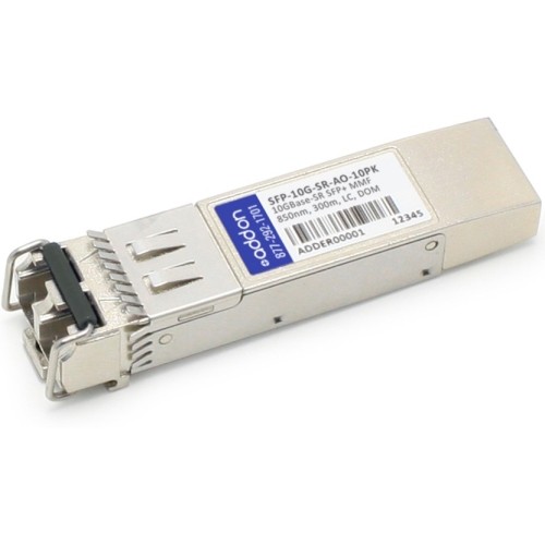 Addon SFP-10G-SR-AO-10PK Switch Modules Addon 10-pack Of Cisco Sfp-10g-sr Compatible Taa Compliant 10gbase-sr Sfp+ Transceiver (mmf, 850nm,  Sfp10gsrao10pk 818275456190
