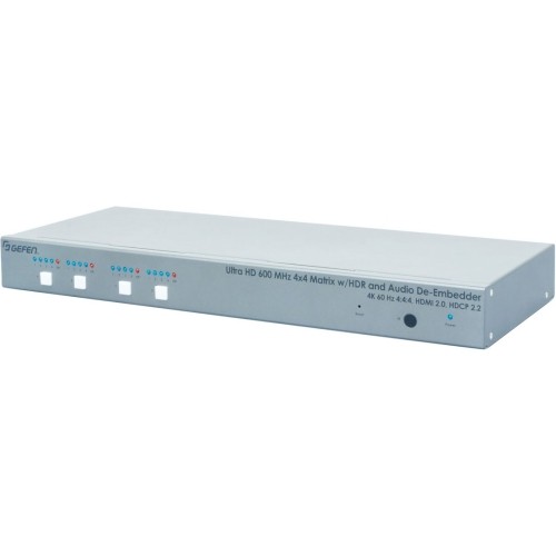 Gefen EXT-UHD600A-44 VGA Switchboxes 4k Ultra Hd 600 Mhz 4x4 Matrix Extuhd600a44 888814948493