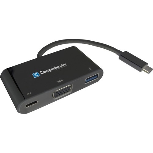 Comprehensive Cable USB3C-VGAUSB3PD Docking Stations Type-c To Vga + Usb3.0 + Power Delivery (pd) Adapter Usb3cvgausb3pd 808447078992