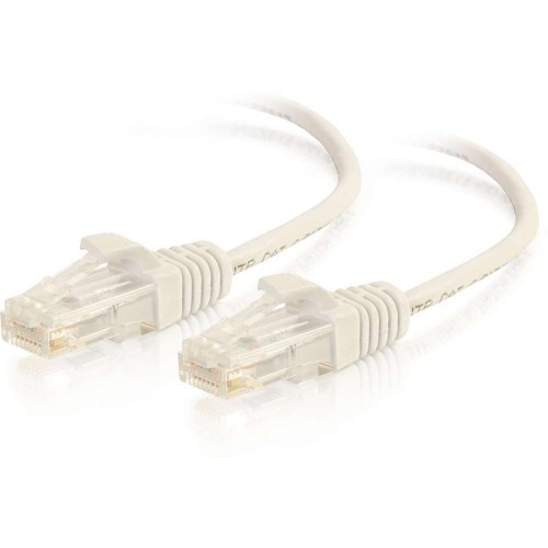 C2g 01185 Cables C2g 1ft Cat6 Snagless Unshielded (utp) Slim Ethernet Patch Cable - White - 1 Ft Category 6 Network C 991430592244