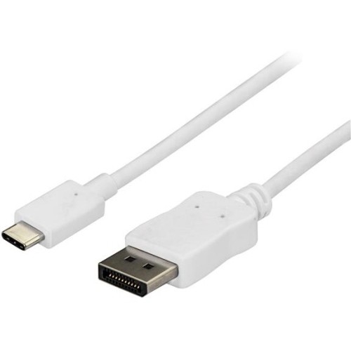 Startech CDP2DPMM1MW Cables 3 Ft / 1m Usb C To Displayport Cable - Usb C To Dp Cable - 4k 60hz - White 803933248484
