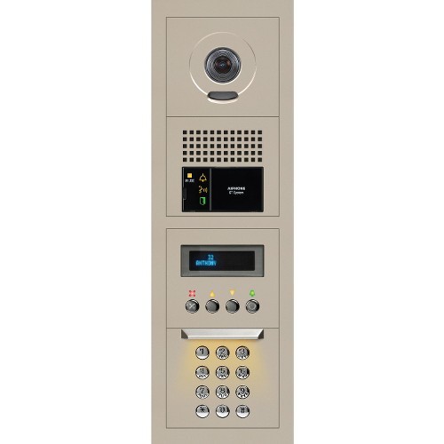 Aiphone GTV-DES104B Video Door Phones Aiphone Gtv-des104b 1 X 4 Modular Video Entrance Station With Digital Directory - 2-wire - Die-cast  Gtvdes104b 790143140700