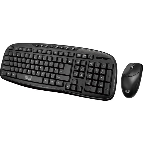 Adesso WKB-1330CB Keyboard & Mouse Combos Adesso Wkb-1330cb - 2.4 Ghz Wireless Desktop Keyboard And Mouse Combo - Usb Membrane Wireless Rf 2.4 Wkb1330cb 686727766124