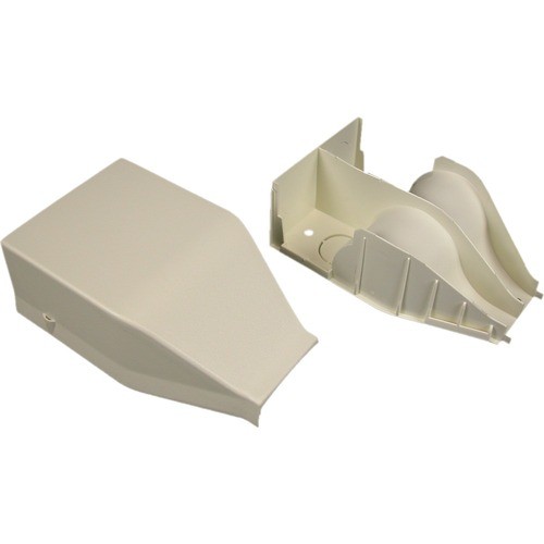 Middle Atlantic 2310DFO-WH Cable Management Wiremold 2300 Radiused Divided Entrance End Fitting - End Fitting - White (2310dfo-wh) 2310dfowh 786776548952