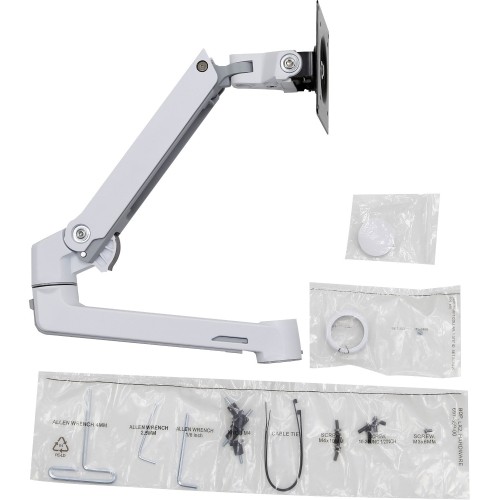 Ergotron 98-130-216 Mounting Kits Ergotron Mounting Arm For Monitor - White - 1 Display(s) Supported - 25 Lb Load Capacity - 75 X 75,  98130216 991433663514