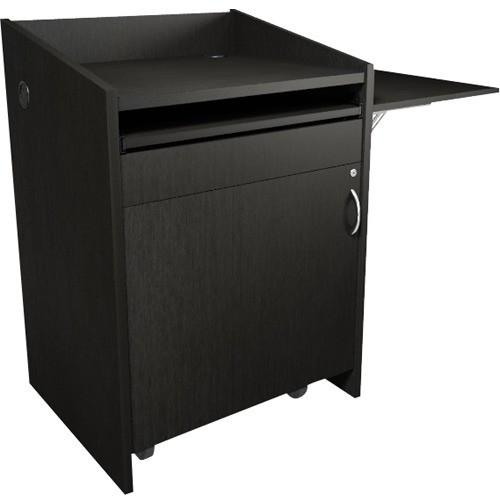 Middle Atlantic L2LDC2FCMGE Tables & Desks Middle Atlantic L2 Lectern - 150 Lb Capacity - 43.75" Height X 30" Width X 25.92" Depth - Melamine,  656747310898