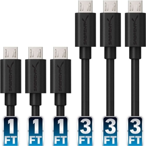 Sabrent CB-U631-PK50 Cables Cb-u631 Sync/charge Micro-usb/usb Data Transfer Cable Cbu631pk50 819921015549