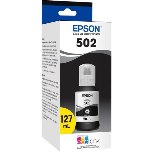 Epson T502120-S Ink Tanks & Bottles T502, Black Ink Bottle T502120s 010343935082