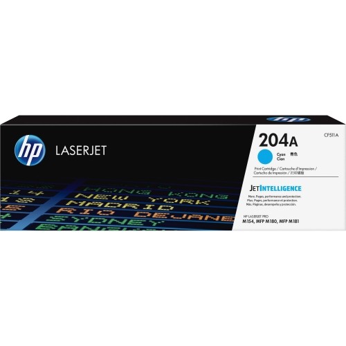 Hp CF511A Toners & Ink Cartridges 204a (cf511a) Cyan Original Laserjet Toner Cartridge 190781106937