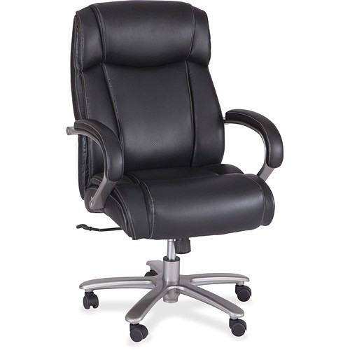 Safco 3502BL Chairs & Seating Big And Tall Leather High-back Task Chair SAF3502BL 073555350227