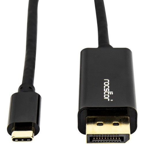 Rocstor Y10C167-B1 Cables Rocstor Premium 6ft Usb-c To Displayport Cable M/m- Usb Type-c To Displayport Converter Cable - 6ft  Y10c167b1 818242680238