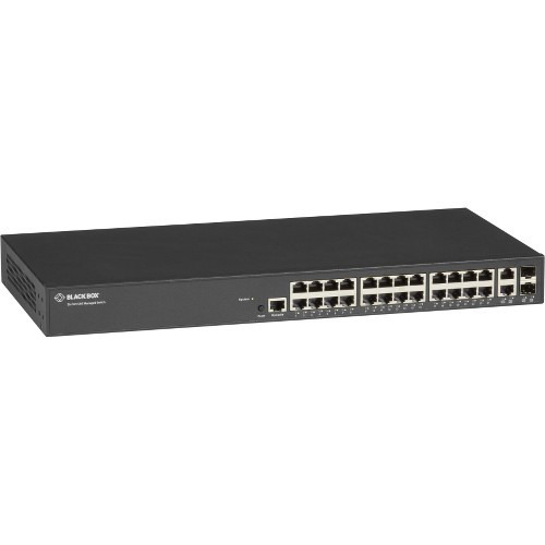 Black Box LGB1126A-R2 Switches & Bridges Black Box Gigabit Managed Ethernet Switch - 26-port - 26 Ports - Manageable - Gigabit Ethernet - 100 Lgb1126ar2 088564770201
