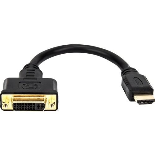 Rocstor Y10A171-B1 Cables Rocstor Premium 8in Hdmi To Dvi-d Video Adapter F/m- Hdmi Female To Dvi Male For Computers, Monitors Y10a171b1 818214239129