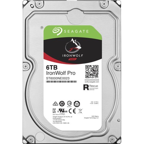 Seagate ST6000NE0023 Hard Drives Seagate Ironwolf Pro St6000ne0023 6 Tb Hard Drive - 3.5" Internal - Sata (sata/600) - Conventional M 763649098561