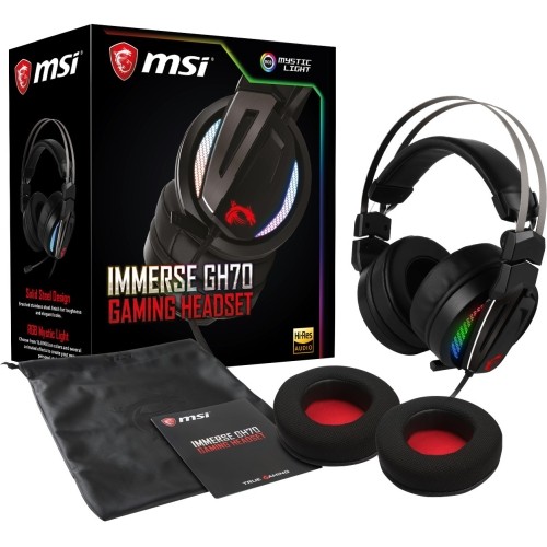 Msi IMMERSE GH70 Headsets/Earsets Immerse Gh70 Gaming Headset Immersegh70 824142146859