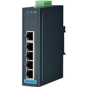 B And B Smartworx EKI-2525I-BE Switches & Bridges Advantech 5-port Ethernet Switch W/ Wide Temp - 5 Ports - 2 Layer Supported - Twisted Pair - Wall Mo Eki2525ibe 