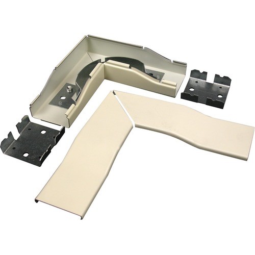 Middle Atlantic 2411FO-FW Cable Management Wiremold 2400 Radiused Flat Elbow Fitting - Elbow - Fog White - Steel (2411fo-fw) 2411fofw 786776132304