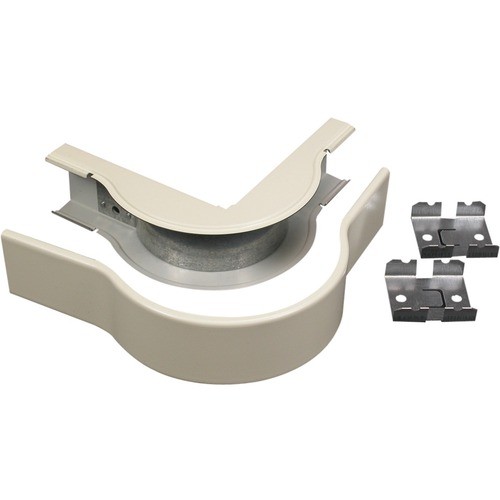 Middle Atlantic 2418FO-FW Cable Management Wiremold 2400 Radiused External Elbow Fitting - Elbow - Fog White - Steel (2418fo-fw) 2418fofw 786776132380